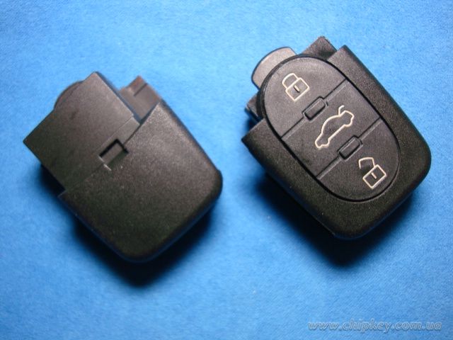 VOLKSWAGEN  выкидной ключ (корпус - верхняя часть) 3 - кнопки