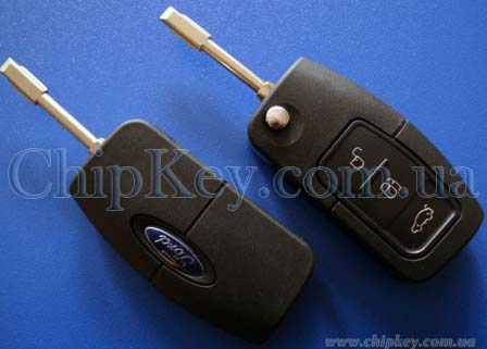 Ключ Ford выкидной 3 кнопки, с платой 433 Mhz, id60 40bit