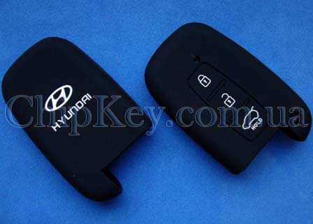 Чехол Hyundai SmartKey силикновый 3 кнопки, черный