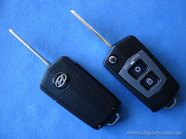 Ключ Hyundai Santa Fe выкидной (корпус) 2 кнопки, Korea style