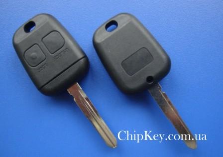 Ключ Toyota (корпус) 2 кнопки, лезвие toy47