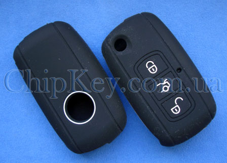 Чехол Volkswagen силиконовый 3 кнопки, черный