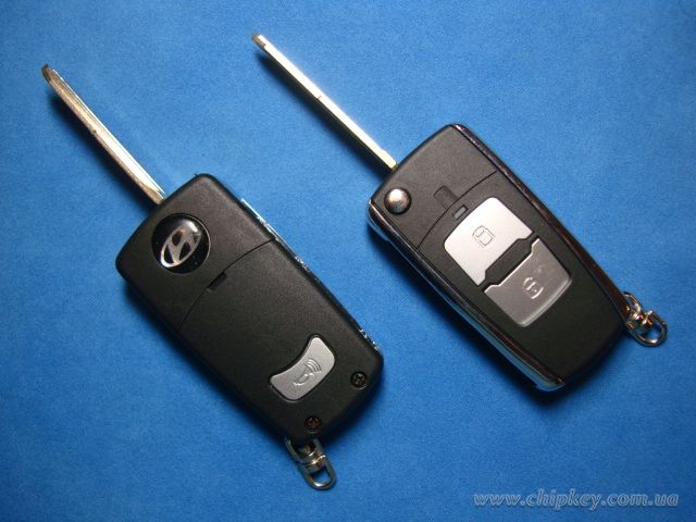 Ключ Hyundai Tucson выкидной (корпус) 2 кнопки