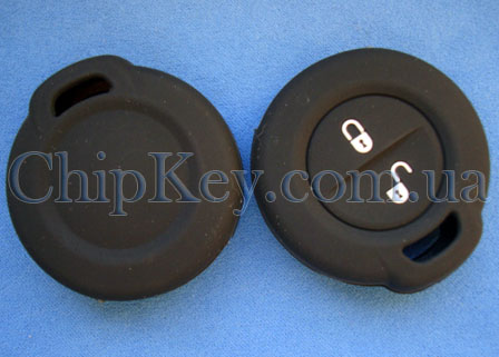 Чехол Mitsubishi силиконовый 2 кнопки, черный