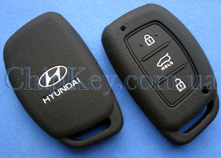 Силиконовый чехол Hyundai SmartKey 3 кнопки, черный