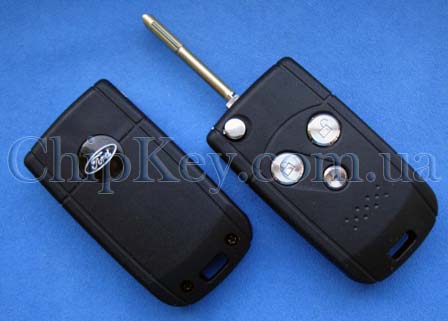 Ключ Ford Connect Transit выкидной (корпус) 3 кнопки, лезвие FO6P