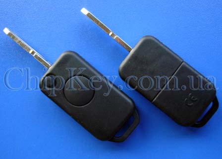 Ключ Mercedes выкидной (корпус) 1 кнопка, лезвие hu39p