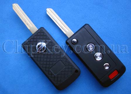 NISSAN выкидной ключ (корпус) 3 - кнопки + 1 кнопка(Panic)