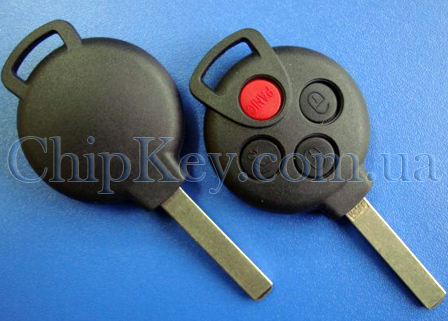 Ключ SMART Mercedes 4 кнопки, с чипом id46(pcf7941), 315Mhz USA