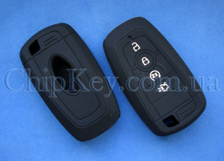 Чехол Ford силиконовый 4 кнопки, черный