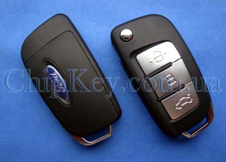 Ключ Ford выкидной (корпус) 3 кнопки, лезвие f06p