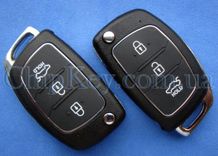 Ключ Kia выкидной (корпус) 3 кнопки, лезвие toy48