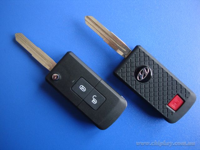 Ключ Hyundai Tucson выкидной (корпус) 2 кнопки