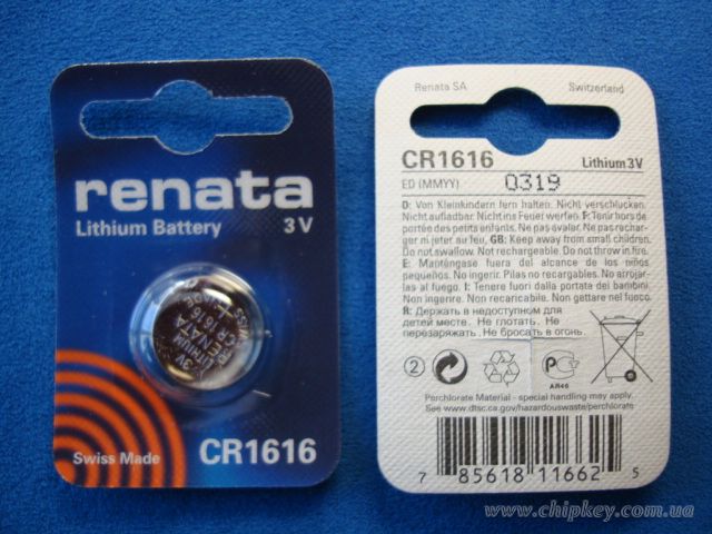 Lithium Batteries 1616 Renata Switzerland