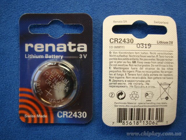 Lithium Batteries 2430 Renata Switzerland