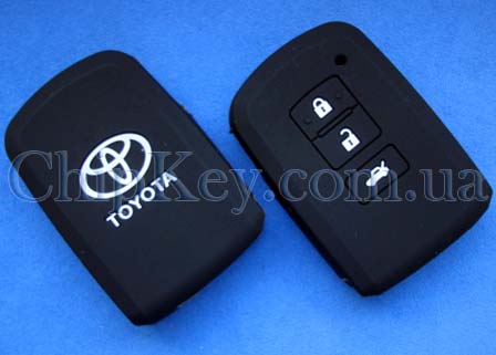 Toyota Smart Key силиконовый чехол 3 кнопки, черный