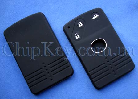 Чехол Mazda силиконовый 3 кнопки, черный