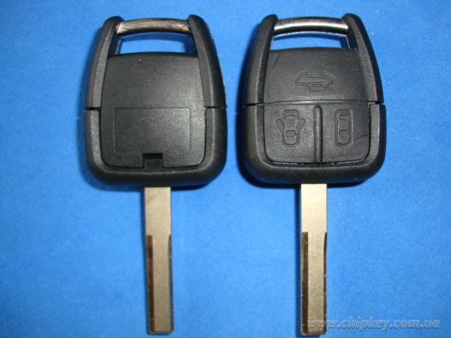 Ключ Opel (корпус) 3 кнопки, лезвие hu43p