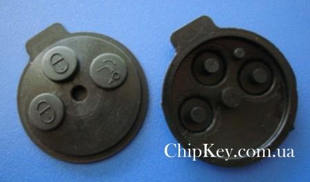 Резиновые кнопки в ключ Smart Mercedes