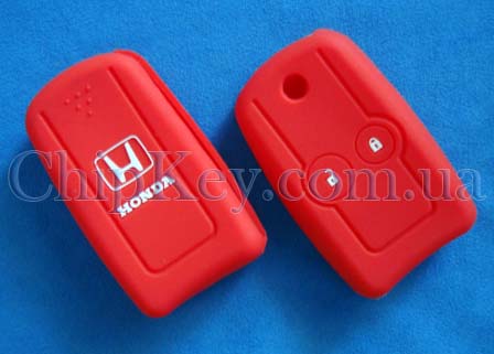 Чехол Honda силиконовый 2 кнопки, красный