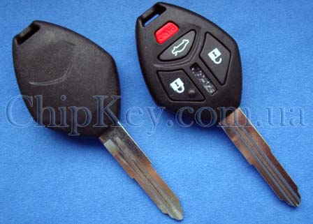 Ключ Mitsubishi (корпус) 4 кнопки