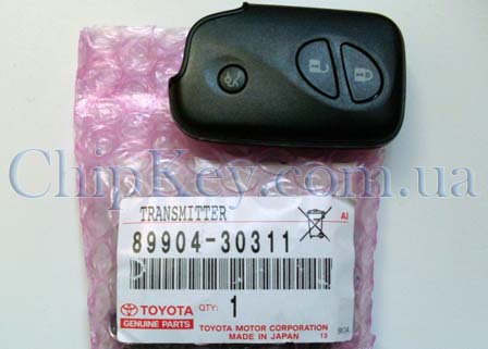 Ключ Lexus Smartkey Denso 14AAC ES350, IS250, IS350, GS300, GS350, GS430, GS450h, GS460, LS460, LS600h, Europe 433Mhz с 11.2006 - 08.2008, Original