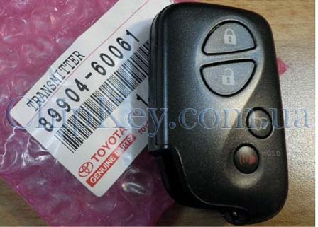 Ключ Lexus LX570 14AEM Smartkey 4 кнопки, с чипом 6B P1: 98, 315 Mhz USA, с 05.2008 года, Original