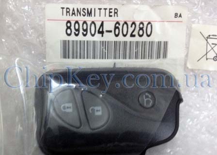 Ключ Lexus LX570 MDL B53EA Smartkey 3 кнопки, с чипом 6A P1: 94, 433 Mhz, для авто с 11.2007 - 05.2008 год, Original