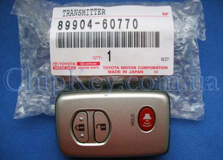 Toyota Land Cruiser 200 USA - 3 кнопки, 6B Pg1-98, 315Mhz, c 05.2008 -, Original 89904-60770