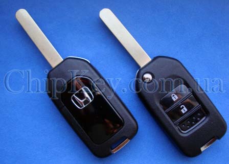 Ключ Honda CR-V с 2012-, Civic с 2013-,  выкидной 2 кнопки, с чипом id46 (Honda G), A, 434Mhz