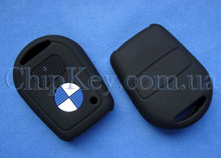 Чехол BMW силиконовый 2 кнопки, черный