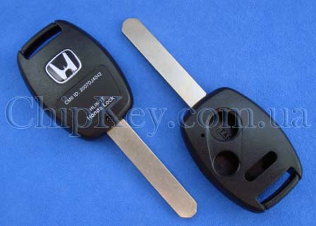 Ключ Honda (корпус) 3 кнопки, с местом под чип