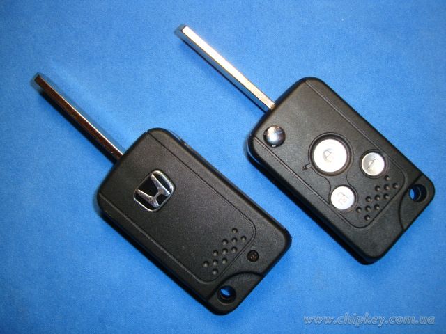 Ключ Honda выкидной (корпус) 3 кнопки, лезвие hon66