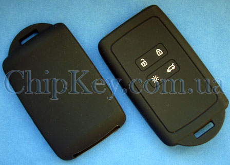 Чехол Renault Smart Card силиконовый 4 кнопки, черный