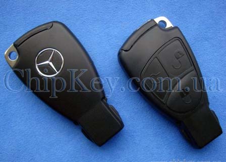 Smart Key Mercedes (корпус) 3 кнопки, с креплением для батареек и лезвием