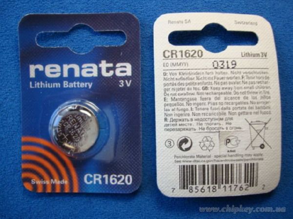 Lithium Batteries 1620 Renata Switzerland