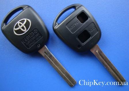 Ключ Toyota (корпус) 2 кнопки, лезвие toy40