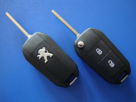 Ключ Peugeot 508 выкидной (корпус) 2 кнопки, лезвие VA2