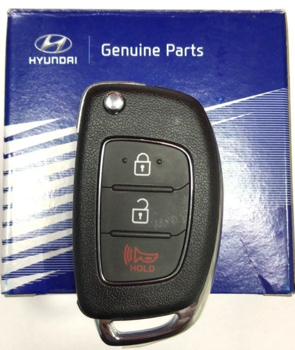 Ключ Hyundai HB20, HB20S 2012-2015, OKA-B66T ANATEL:0184-12-6672 3 кнопки, 433Mhz, original