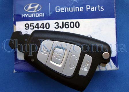 Ключ Hyundai Veracruz Smart Key 4 кнопки, id46(pcf7952), 315 Mhz, original