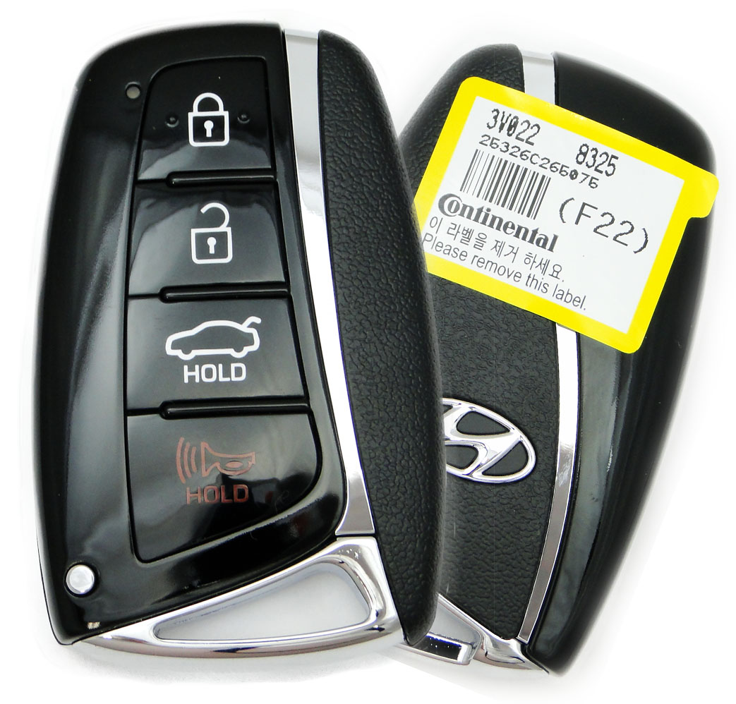 Ключ Hyundai Azera 2015 - 2017,  FCC ID: SY5DMFNA433 Smart Key 4 кнопки, original