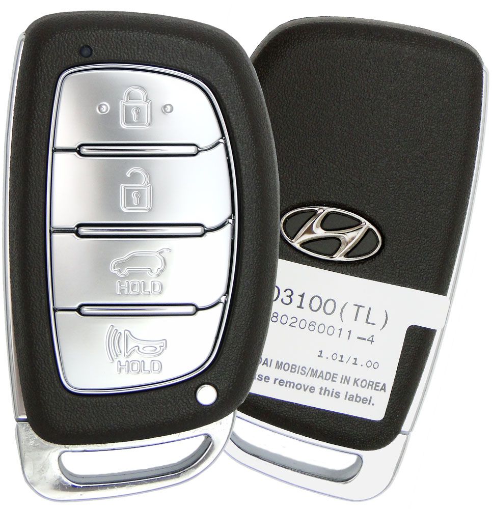 Ключ Hyundai Tucson 2016-2018, FCC ID:TQ8-F0B-4F11, Smart Key 4 кнопки, id52 ht3, 434Mhz, original