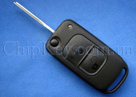 Выкидной ключ Mercedes Sprinter 2 кнопки, ID12 Temic, 433,92Mhz