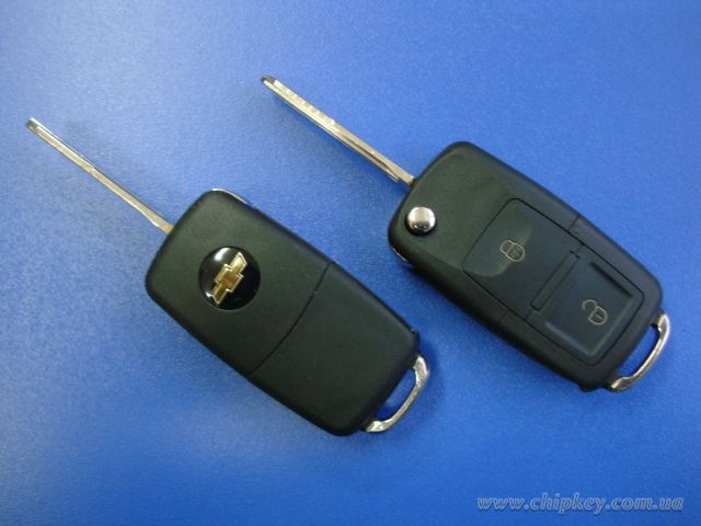 Ключ Chevrolet Aveo, Lacetti выкидной (корпус) 2 кнопки