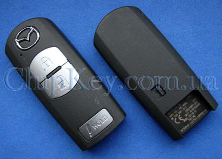 Ключ Mazda 6 2008-2102 smart key 3 кнопки, id63 80 bit, 433Mhz, 5WK43404D Siemens VDO original