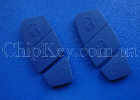 Кнопки Fiat синие к ключу F284,288...