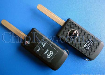 Ключ BYD F3 выкидной (корпус) 3 кнопки