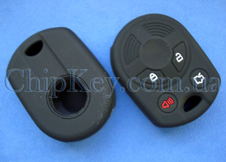 Чехол Ford силиконовый 4 кнопки, черный