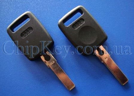 Ключ Audi (корпус) под чип, лезвие HU66