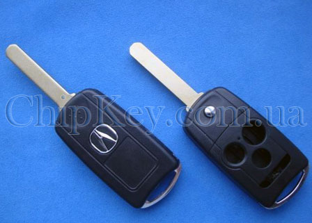 Ключ Acura выкидной (корпус) 3 кнопки 1 кнопка (Panic)